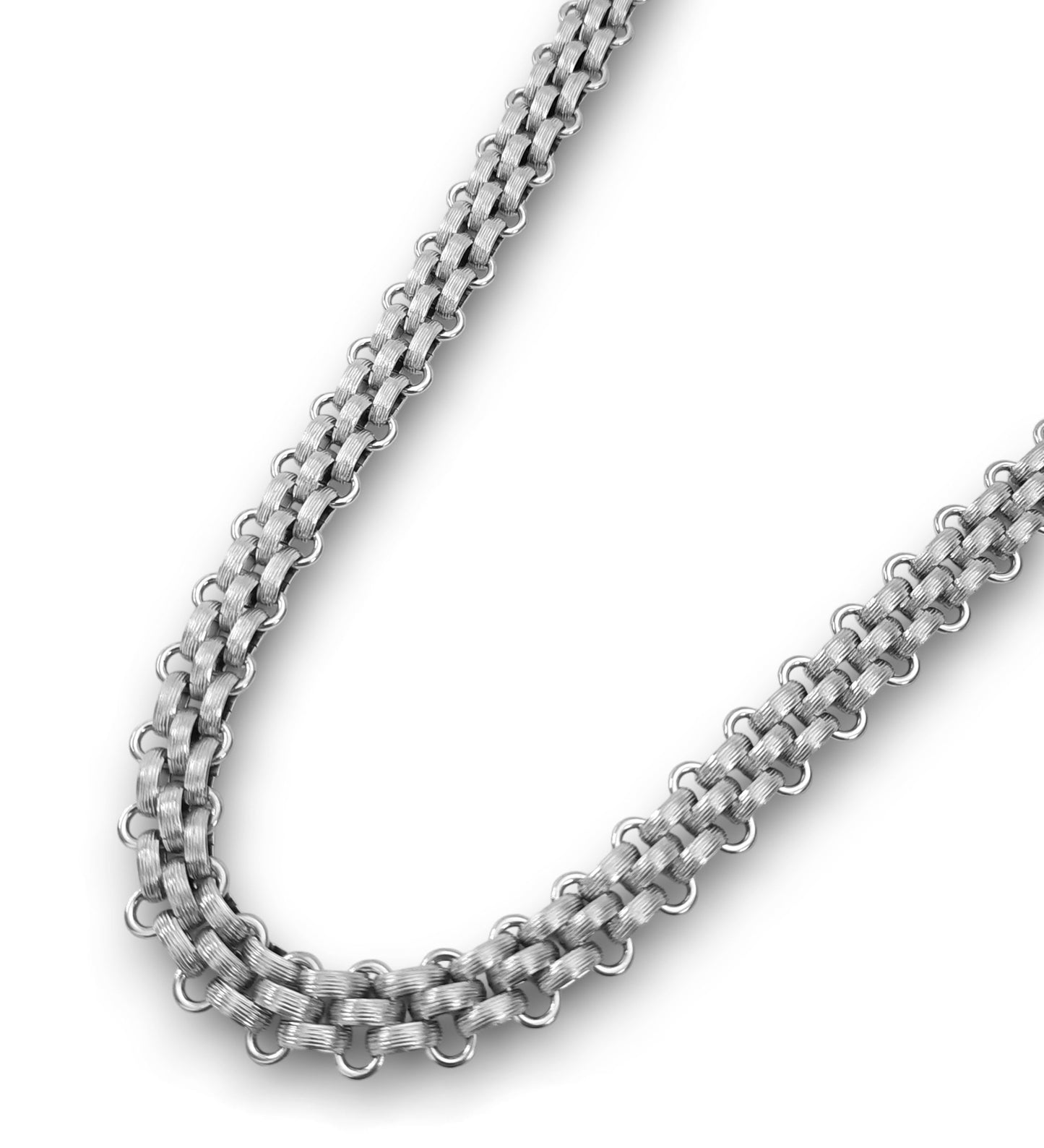Colar Wide Chain - em aço inoxidável